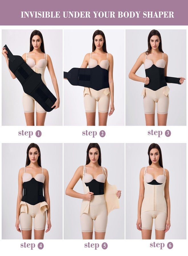 YERKOAD 360 Lipo Foam Ab Board Post Surgery Liposuction Abdominal Compression Boards Tummy Tuck Recovery Waist Cincher（Black,M - Image 5